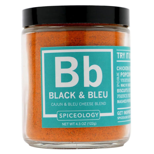 Spiceology Black and Bleu Cajun BBQ Rub | BBQ Grilling Spice Rub | 4.3 oz Bulk Container...