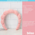 Bliss Women's Spa Headband - 2 Pack Microfiber Makeup Bubble Headband - Puffy Hair Band for Washing Face, Facials, Skincare, Shower, Size, Orange/...