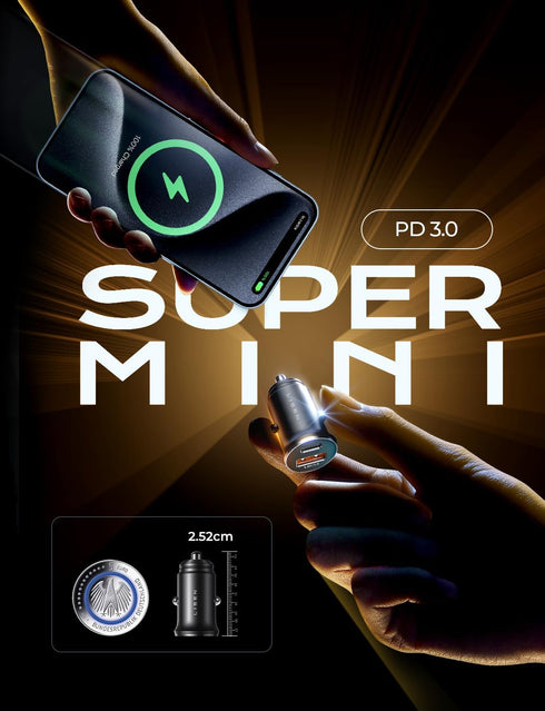 Car Charger USB C, 54W Super Fast Car Charger Adapter, LISEN All-Metal Cigarette Lighter Adapter, Dual Port PD 36W/12V USB C Car Charger Plug for ...