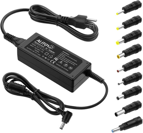 ALITOVE 19V 3.42A Universal Laptop Charger 2.53A 2.1A Monitor Power Supply Cord 65W 48W 40W for HP LG Monitor Samsung TV Acer Chromebook Toshiba S...
