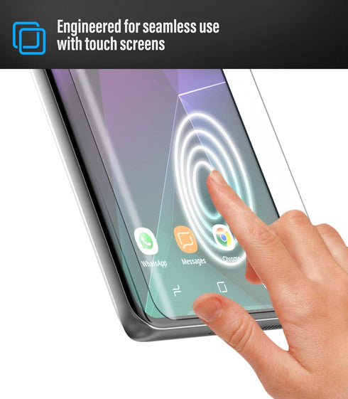 magglass Samsung Galaxy S21 Tempered Glass Screen Protector (Fingerprint Sensor Compatible) Anti-Bubble UHD Clear Screen Guard (Case Compatible)...