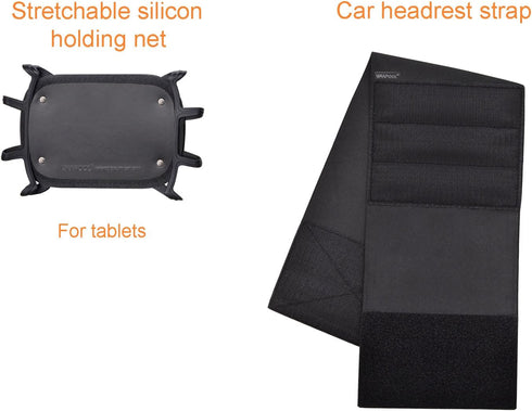Car Headrest Holder Car Headrest Mount Silicon Holder for 7-10 Inch Fire Tablets...