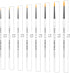 XDT#377 Fine Paint Brushes for Acrylic Painting, Detailing Brush 8 Piece Set for Artists, Small Paint Brushes for Canvas, Watercolor, Oil and Body...
