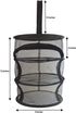 9 Inch 3 Level MICRO Hanging Dry Net Indoor/Closet Drying Rack for Herbs, Organizer, Freshner - Black Mash Screen with Top-to-Bottom Zipper - Apar...