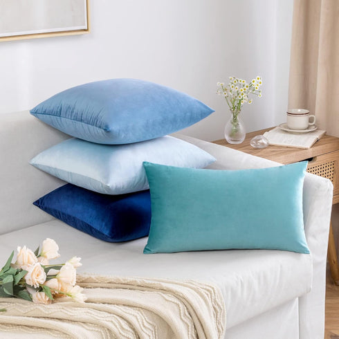MIULEE Velvet Pillow Cover Soft Luxury Decorative Throw Pillow Cover Single Rectangle Cushion Case for Spring Couch Sofa Bedroom Car Decor,12x20 I...