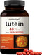 Lutein 40mg and Zeaxanthin 1,600mcg Per Serving, 360 Softgels | 4 in 1 with Omega-3s, Astaxanthin, & Phospholipids – Marigold Flower Extract – Eye...