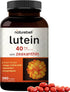 Lutein 40mg and Zeaxanthin 1,600mcg Per Serving, 360 Softgels | 4 in 1 with Omega-3s, Astaxanthin, & Phospholipids – Marigold Flower Extract – Eye...