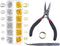 1200Pcs Jump Rings for Jewelry Making Kit, Jump Rings Jewelry Repair Kit for Pliers Tweezers with Necklace Bracelet, Open Jump Rings and Lobster C...