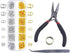 1200Pcs Jump Rings for Jewelry Making Kit, Jump Rings Jewelry Repair Kit for Pliers Tweezers with Necklace Bracelet, Open Jump Rings and Lobster C...