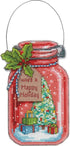 Dimensions 70-08964 Counted Cross Stitch Holiday Mason Jar Ornament Kit, 4pc...
