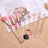 Sailor Moon Makeup Brushes Set - 8Pcs Anime Pink Metal Magic Wand Handle Makeup Brushes Professional is Great Gift for Fans, Girlfriend...