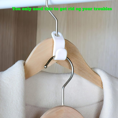 Clothes Hanger Connector Hooks 50PCS Plastic Hooks Cascading Hangers Space Saving Organizer for Heavy Duty Clothes Closet...