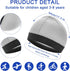 4 Pieces Wave Cap Kid, Children's Satin Wave Cap for Boys and Girls Boo Boo Cap for Men Football Cap Sports Wicking Cap Running Hat Elastic Caps M...