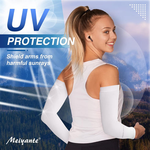 Arm Sleeves for Men Women Work 1 Pair UV Sun Protection UPF Long Sleeves Tattoo Cover Up Sleeves to Cover Arm Sleeves Cooling...
