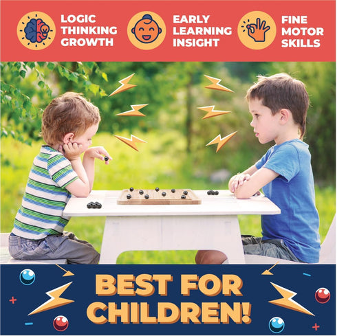 New 2024 Magnetic Chess Board Game Set with 20 Stones - Educational Strategy & Puzzle Game for Families and Parties, Brain Teaser for Kids & Adult...