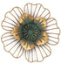 Funerom Golden Floral Wall Decoration Metal Flower Wall Decor 11x1.5x11 inches...