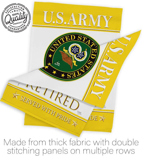 Breeze Decor US Army Garden Flag Armed Forces Rangers United State American Military Veteran Retire Official House Decoration Banner Small Yard Gi...