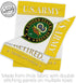 Breeze Decor US Army Garden Flag Armed Forces Rangers United State American Military Veteran Retire Official House Decoration Banner Small Yard Gi...