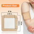 Carbou Silicone Foam Dressing with Gentle Border,4"x4" Adhesive Waterproof and High Absorbency Square Wound Care Dressing Bandage for Pressure Sor...