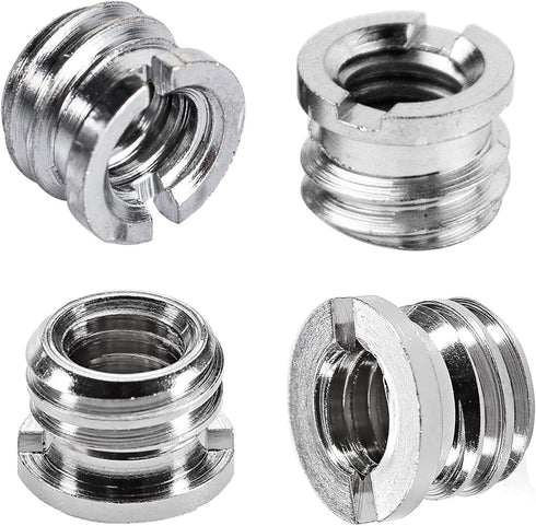 8PCS 1/4 Inch to 3/8 Inch Male Camera Screw Mount Adapter, 1/4 Inch to 1/4 Inch Male Tripod Screw Adapter, and 1/4 Inch Female Thread to 3/8 Inch ...