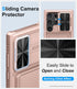 for Samsung Galaxy S23 Ultra Case with Card Holder (4-5 Cards) & Slide Lens Cover & Kickstand, Rugged Anti-Drop Wallet Phone Case Cover Compatible...