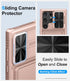 for Samsung Galaxy S24 Ultra Case with Card Holder (Store 4-5 Cards) & Slide Lens Cover & Stand, Military Grade Drop Protection, Shockproof Wallet...