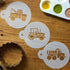 Designer Stencils Trucks Cookie Set, Beige/Semi-Transparent...