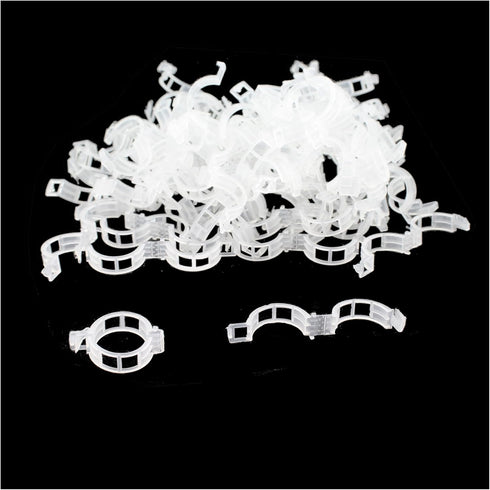 100PCS 30MM Grafting Tool Plant Growth Clamp Vegetable Fastening Clamp Garden Clamp Hanging Seedling Clamp Plastic Trellis Clamp Suitable for Frui...