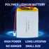 3.7V 3200mAh Battery 605585 Lithium Polymer Ion Rechargeable Li-ion Li-Po Battery with 2P PH 2.0mm Pitch Connector...