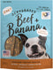 Premium Beef and Banana 12 oz. Dog Jerky Treats | 100% Human Grade | USA Made | High Protein | Grain Free | Limited Ingredients | No Filler | BHA-...