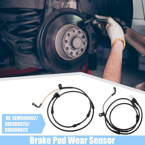 ACROPIX Front Rear Brake Pad Electronic Wear Sensor Replacement Fit for Land Rover Range Rover - Pack of 2 Black Beige...