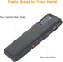 Molzar MAG Series iPhone 12 and iPhone 12 Pro Case with Faux Leather, Built-in Metal Plate for Magnetic Mount, Wireless Charging Support, Compatib...