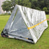 Emergency Survival Tent 2 Person Waterproof Reflective, Thermal Space Blanket for Camping, Life Saving Equipment, Outdoor Mountain Shelter (1 Pack...