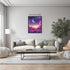 Posterizer 1 pcs-Gradient Pink and Purple Sky Aesthetic Print-Abstract & Modern Art-Landscape & Nature Art-Gifts for Women-Living Room Bedroom Dec...