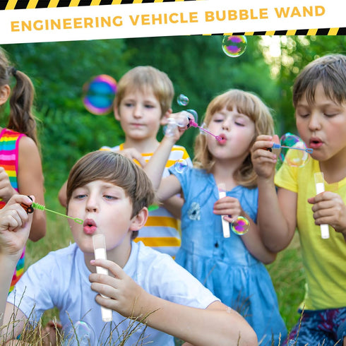 30 Pcs Construction Bubble Wand Bubbles Party Favors for Boys Girls New Bubbles Wand Mini Bubble Maker Toy for Classroom Prizes Construction Car a...