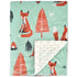 BORITAR Fox Baby Blanket Soft Minky with Double Layer Dotted Backing Ultra Soft and Cute Kids Blanket for Toddler Bed, 30 x 40 Inch Green...