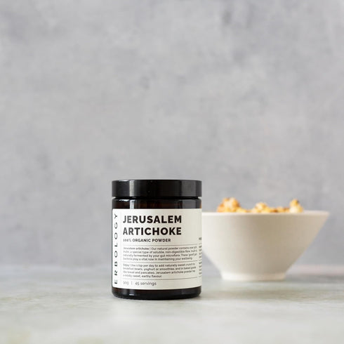 Erbology Organic Jerusalem Artichoke Powder 3.2 oz - 45 Servings - Sunchoke - 50% Prebiotic Inulin Fiber - Supports Gut Health and Promotes Divers...