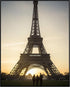 Posterizer 1 pcs-Eiffel tower inspired sunset glow photo 2-Landscape & Nature Art-Photography Art-Decor for Home & Office- unframed wall art...