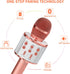 Kids Microphone for Singing, Wireless Bluetooth Karaoke Microphone for Adults, Portable Handheld Karaoke Machine, Toys for Boys and Girls Gift for...