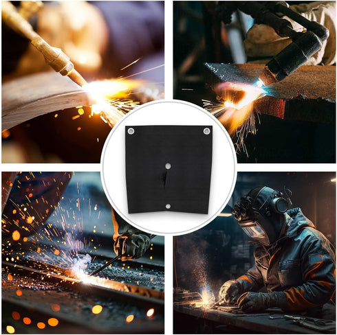 2 Pcs Welding Blanket Fireproof Mat, 12" x 12" Opening Shape Heat Shield Mat, Brazing Heat Shield for Torch, Welding Pad for Plumbing, Fire Flame ...