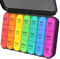 Daviky Pill Organizer 3 Times a Day, Daily Pill Box 7 Day, Weekly Cases Medicine Organizers to Hold Vitamins and Medication...