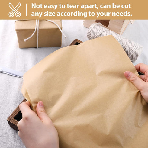 Koogel 330 Sheets Tissue Paper Bulk, Kraft Tissue Paper Brown Gift Wrapping Paper 14 x 10 Inch Craft Tissue Paper for Wedding Birthday DIY Project...