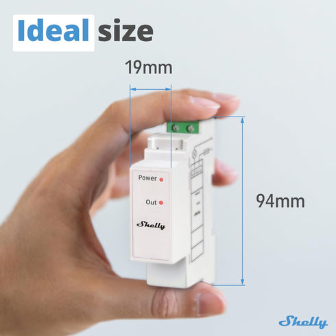 Shelly Pro 3EM Switch Add-On | Add-On Pro 3EM Dry Contacts DIN Rail Mounting | Home Automation | iOS Android app | No Hub Required | Solar Panels ...