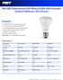 Feit Electric R20 LED Light Bulb, 45W Equivalent, Dimmable, 2700K Soft White, 450 Lumens, 90 CRI, E26 Base, Damp Rated, Recessed and Track Lightin...