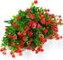 6 Bundles Outdoor Artificial Flowers UV Resistant Fake Boxwood Plants, Faux Plastic Greenery for Indoor Outside Hanging Plants Garden Porch Window...
