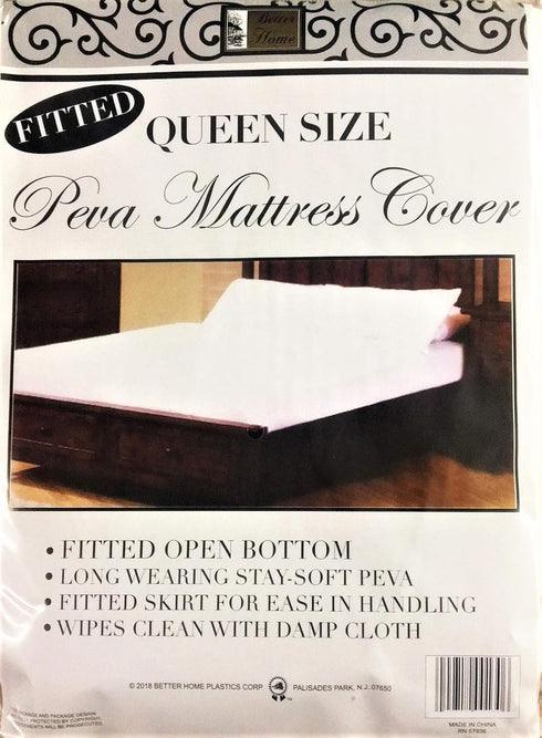 Better Home PEVA Fitted Mattress Cover Protector Waterproof Dust Free Bed Sheet (Queen)...