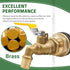 rain Barrel Spigot kit Within 1/2 inch Nozzle Brass Water Faucet & Bulkhead Tank Fitting fits 1-1/4 inch Hole, for Garden Hose rainwater Bucket 55...