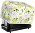 Lemon Flower Toaster Dust Cover Bread Maker Machine Cover, Dustproof Bakeware Protector with Top Hook, 2 Slice Toaster Appliance Cloth Cover, Yell...