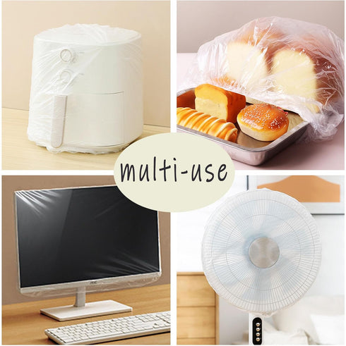 60 PCS Clear Small Appliance Dust Covers,Disposable Kitchen Appliance Covers for Instant Pot,Mixer,Meat Slicer,Air Fryer,Toaster Oven,Food Process...