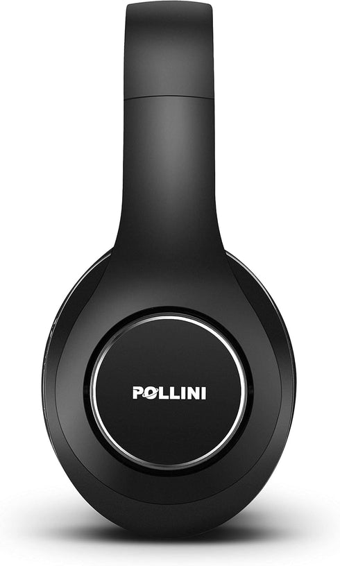 pollini Bluetooth Headphones Wireless, 40H Playtime Foldable Over Ear Headphones with Microphone, Deep Bass Stereo Headset with Soft Memory-Protei...